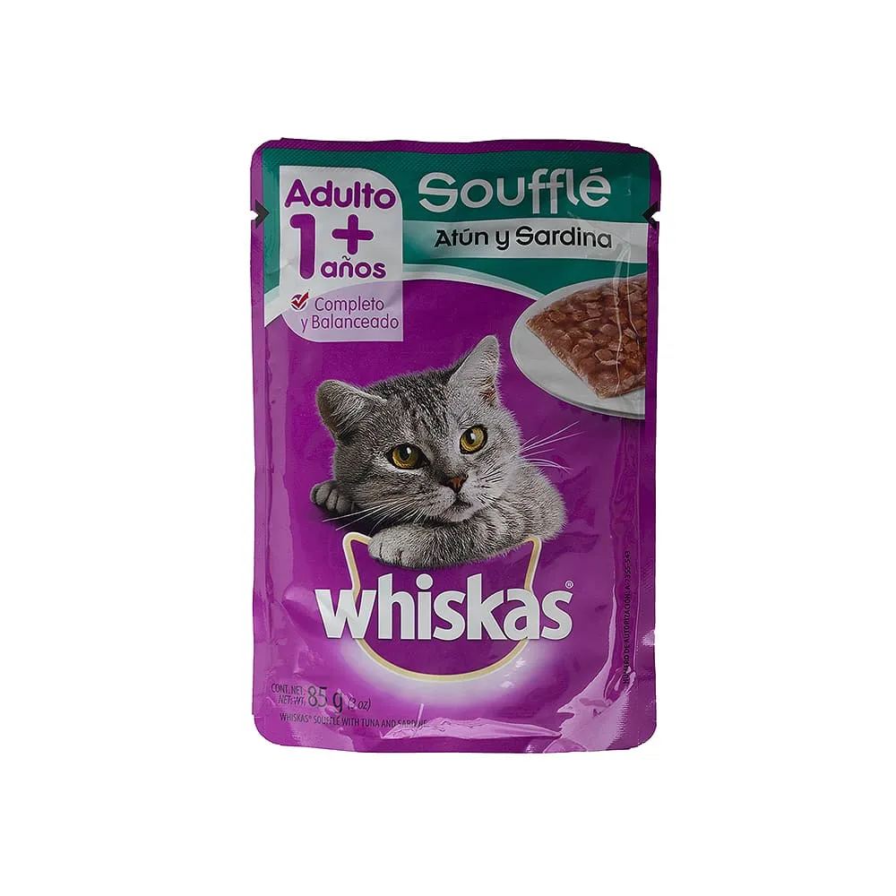 Alimento Gato Adulto Souflee Atún Y Sardina Whiskas