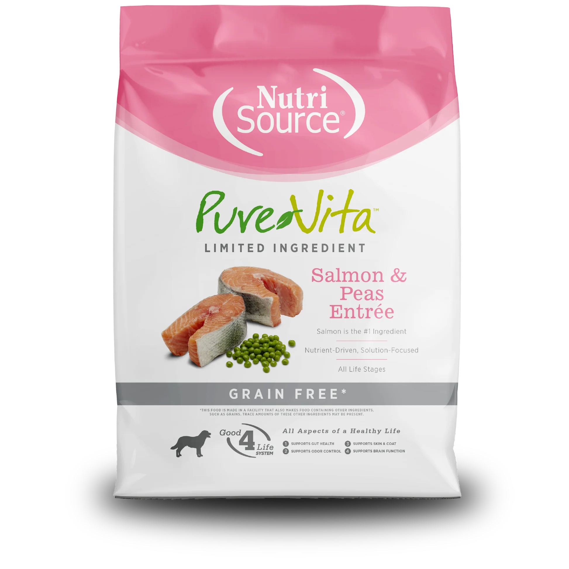 NUTRI SOURSE PURE VITA SALMON/PEAS GF 24%-16%