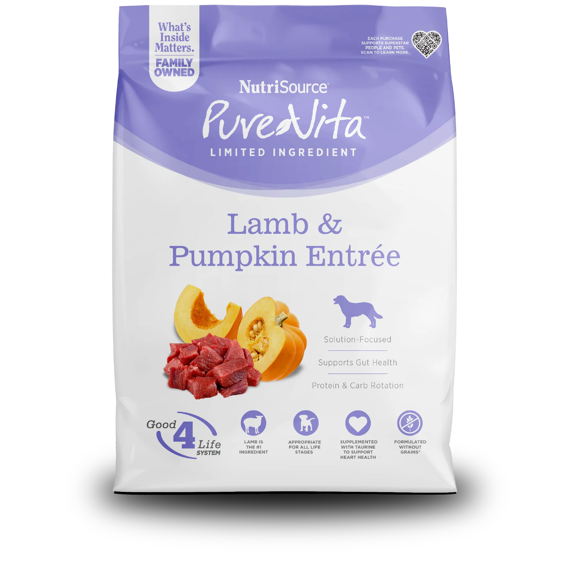 NUTRI SOURSE PURE VITA LAMB & PUMPKIN ENTREE