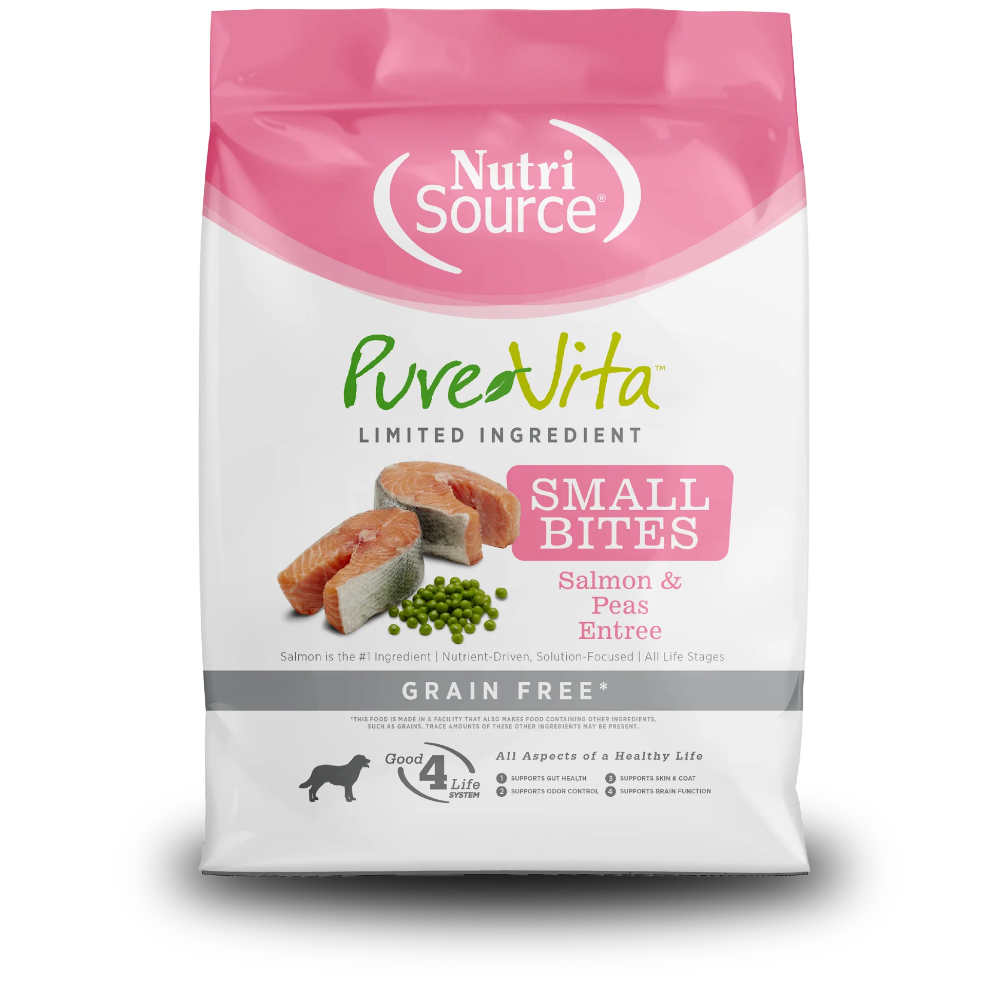 NUTRI SOURSE PURE VITA SMALL BITE SALMON/PEAS GF